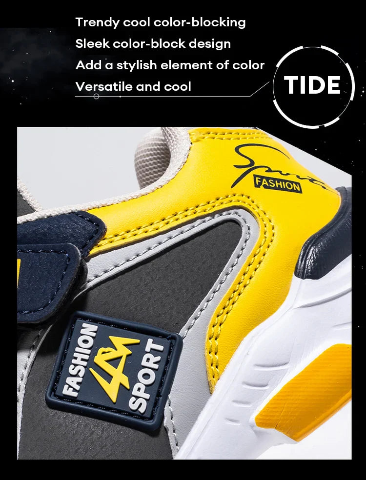 Summer Sport Kids Sneakers for Boys Breathable Mesh Running Tennis Outdoor Anti Skid Children Casual Walking Shoes