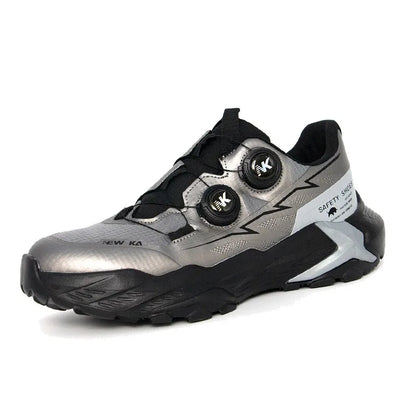 New Four-Season Safety Work Shoes, Steel Toe Anti-Smash & Anti-Penetration, Quick-Turn Buckle, Tech-Style Lightweight Wear-Resis