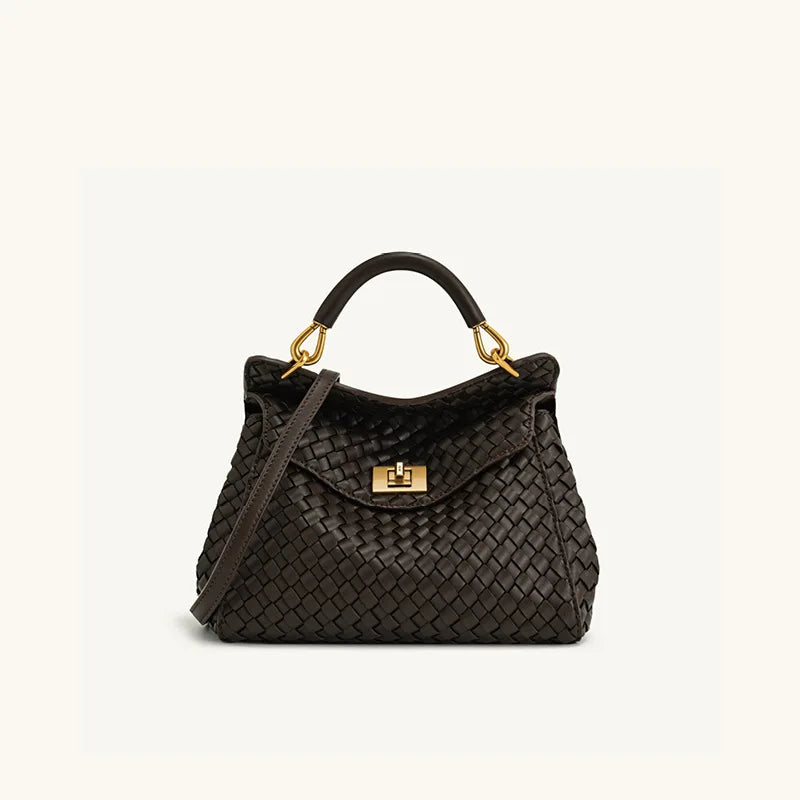 Spring&Autumn buckle bag niche fashion genuine leather shoulder crossbody bag buckle high-end versatile Women handbag
