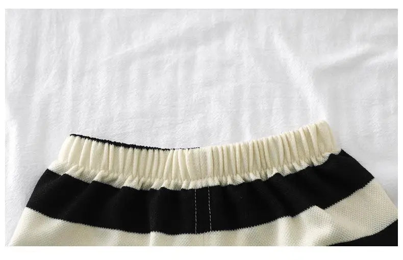 Children's Clothes Short-sleeved Suit Striped Top+shorts 2-piece T-shirt Summer Baby Clothes Children Clothing Boys Girls