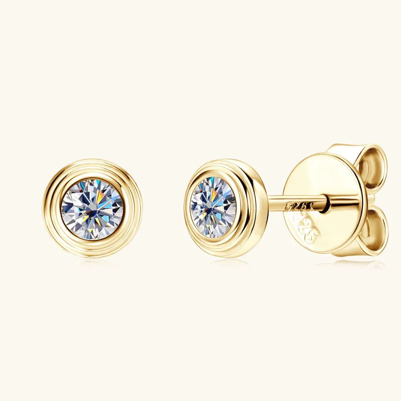3mm 0.1ct Moissanite Diamond Necklace Bracelet Stud Earring For Women Simple Single Stone Earrings Bracelets Jewelry Set
