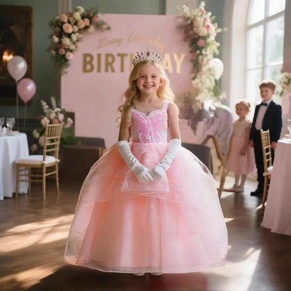 Cinderella Anna Elsa Costume Children Princess Dress for Girls Kids Cosplay Snow White Christmas Carnival Party Disguise Outfit
