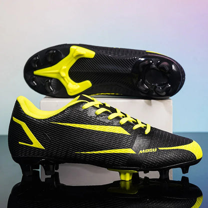 New Outdoor Men Soccer Shoes Adult Cleats Long Spikes Football Boots Training Sport Footwear Sneakers Non Slip Training Unisex