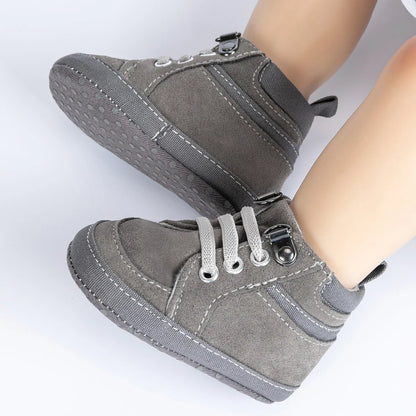 Baby Sneakers Infant Boys Girls Sports Shoes Toddler Casual Cotton Sole Anti-slip PU First Walkers Crawl Crib Basketball Shoes