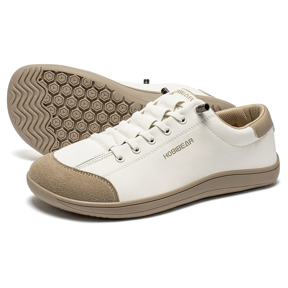 Barefoot Shoes Unisex Wide Toe Artificial Leather Sneakers Zero Drop Slip On Outdoor Lightweight Comfortable Shoes