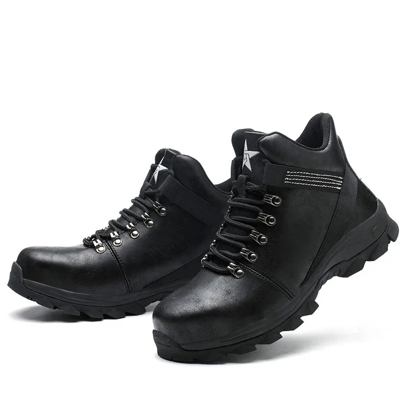 Safety Shoes Men Lightweight Sneaker Steel Toe Cap Shoes Anti-smash Puncture-Proof Work Safety Shoes Protective Boots Work Shoes