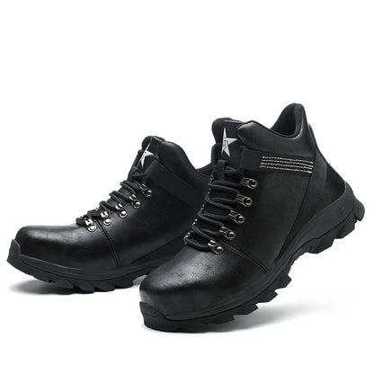 Safety Shoes Men Lightweight Sneaker Steel Toe Cap Shoes Anti-smash Puncture-Proof Work Safety Shoes Protective Boots Work Shoes