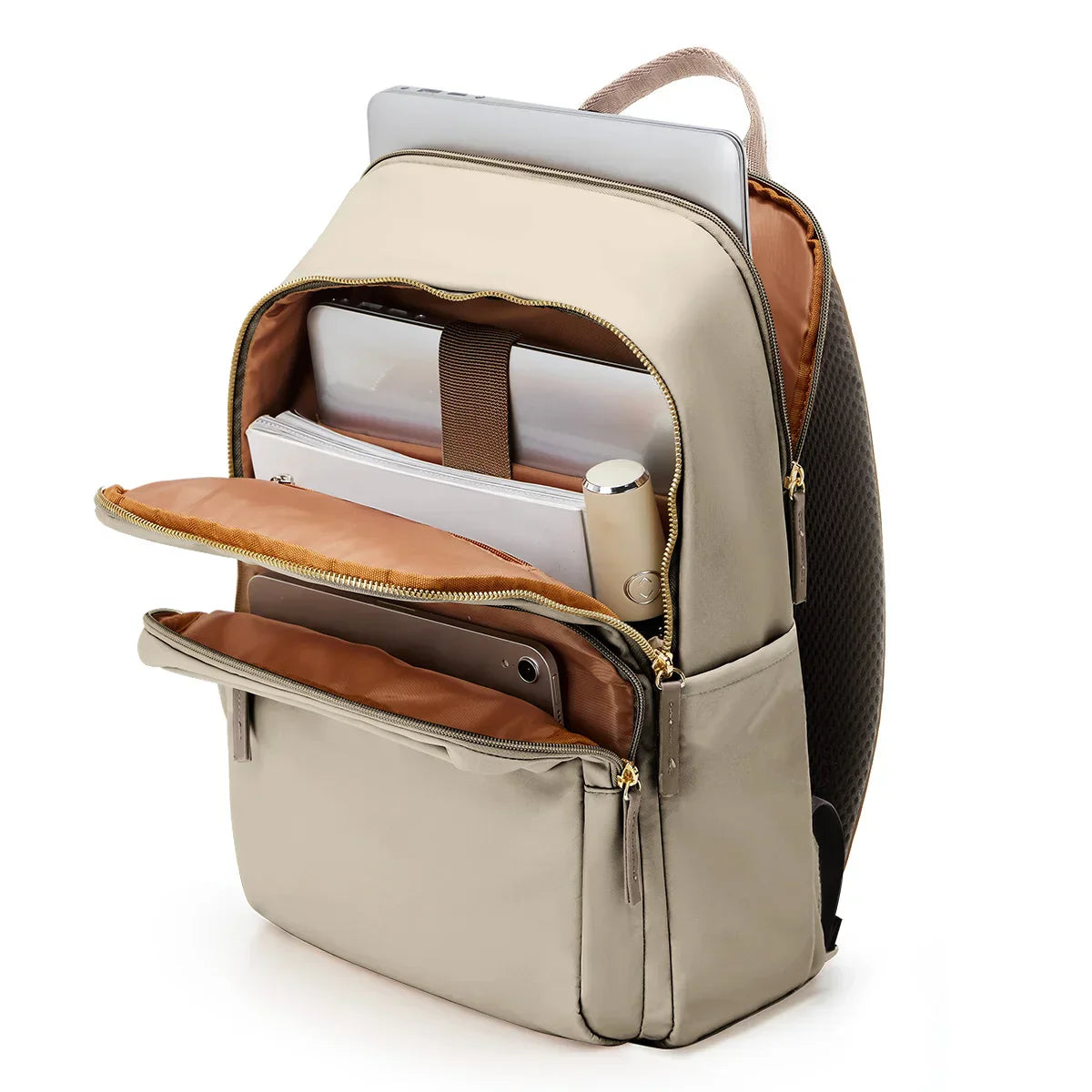 New Simple Large Capacity Backpack Women Travel Business Teacher Backpack Laptop Shoulder Bag Girl School Student Backpack Purse