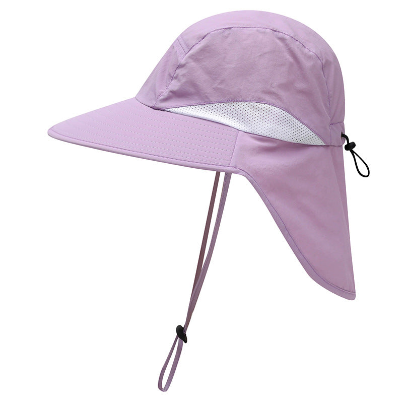 Outdoor Sun Hat for Women Youth Girls 50+ UPF Protection Safari Cap Wide Brim Fishing Hat with Neck Flap BeacH