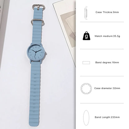 Fashion Jelly Color Women Watch Creative Wave Shaped Silicone Strap Quartz Wristwatch Girls Clock Gift Relogio Feminino Reloj
