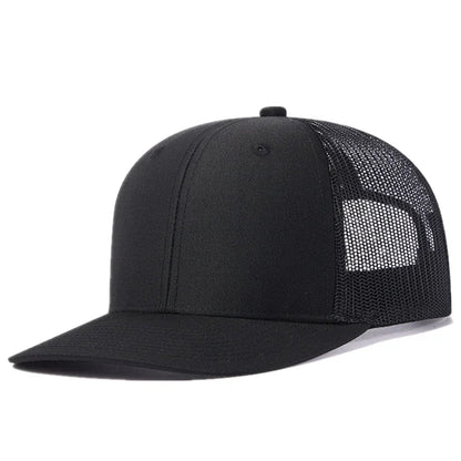 Unisex Cap Slight Curved Brim Style Trucker Hat  Men & Women Casual Outdoor Breathable Summer Cap