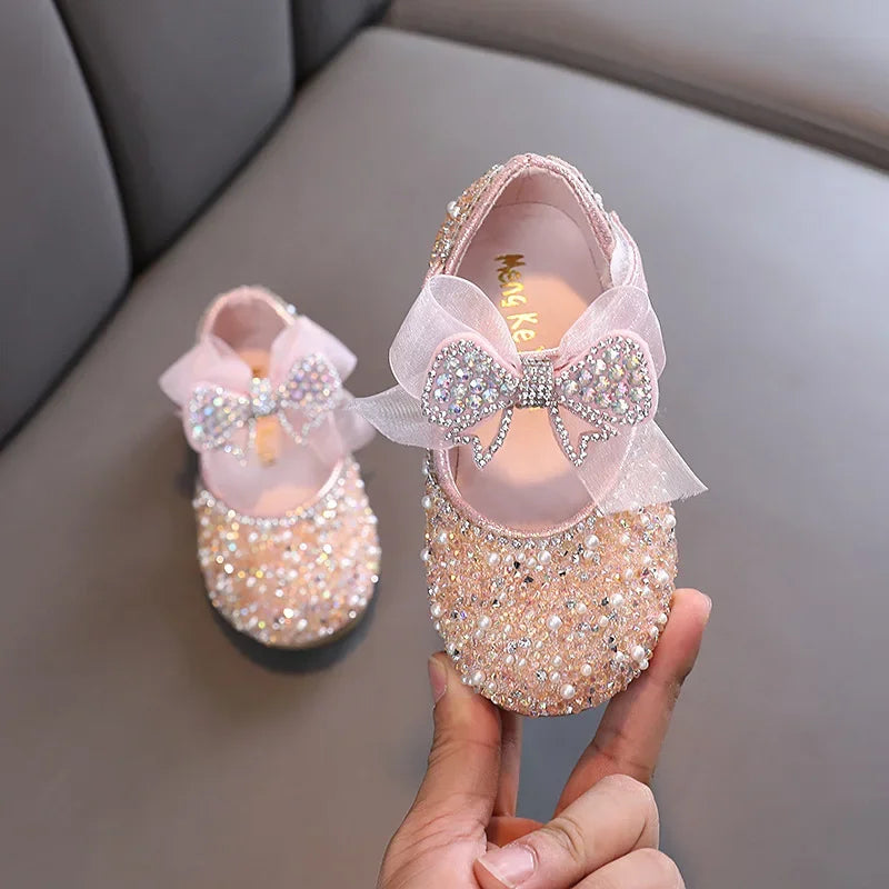 Girls Princess Shoes Children Party Dance Shoes Student Spring Autumn New Flats Kids Performance Shoes