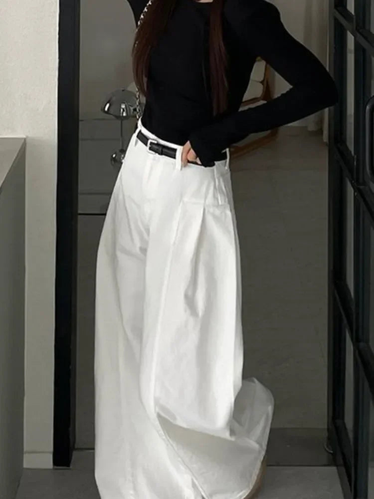 Wide Leg Pant Women High Waist Fashion Casual Pants