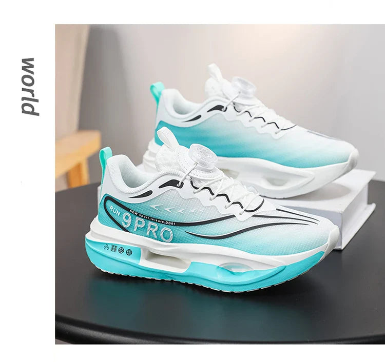 New Cushioning Running Shoes for Childrens Lightweight Sport Shoes Breathable Casual Sneakers Non-Slip Outdoor Boy Girl Training