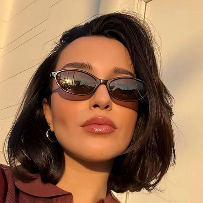 Small Cat Eyes Sunglasses For Women Men Fashion Brand Designer Retro Gradient Shades