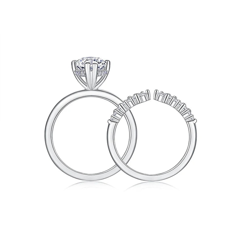 3CT 100% Real Full Moissanite Wedding Rings for Women Marquise Cut S925 Sterling Silver Marriage Band Fine Jewelry GRA