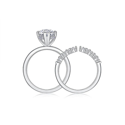 3CT 100% Real Full Moissanite Wedding Rings for Women Marquise Cut S925 Sterling Silver Marriage Band Fine Jewelry GRA