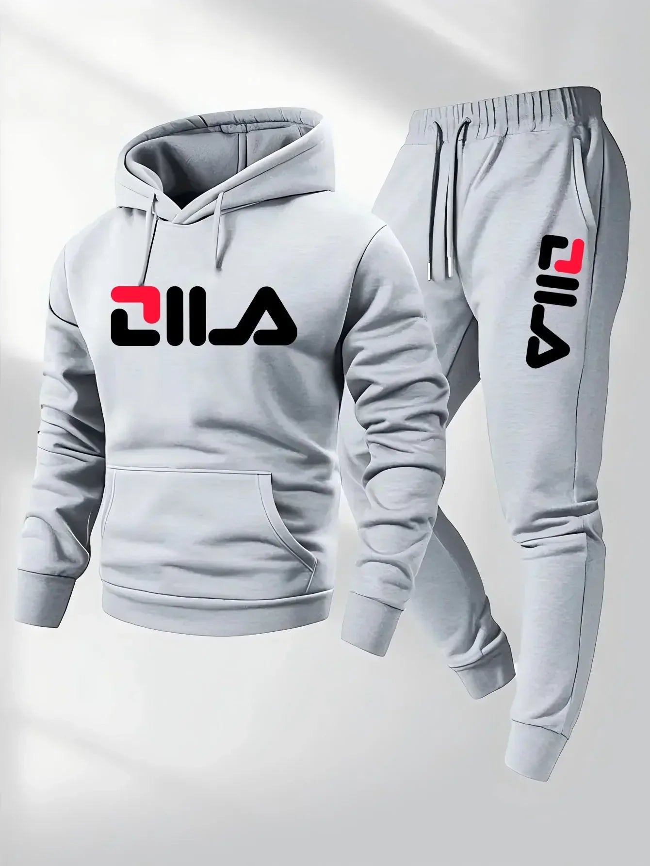 2025Spring and Autumn men's casual suit hooded sweatshirt and sweatpants 2-in-1 comfortable suit suitable for both men and women