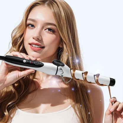Professional Big Wavy Hair Curler Quick Heating Up Electric Nano Ceramic Curler 25Mm Curler Professional Curler Styling Tool