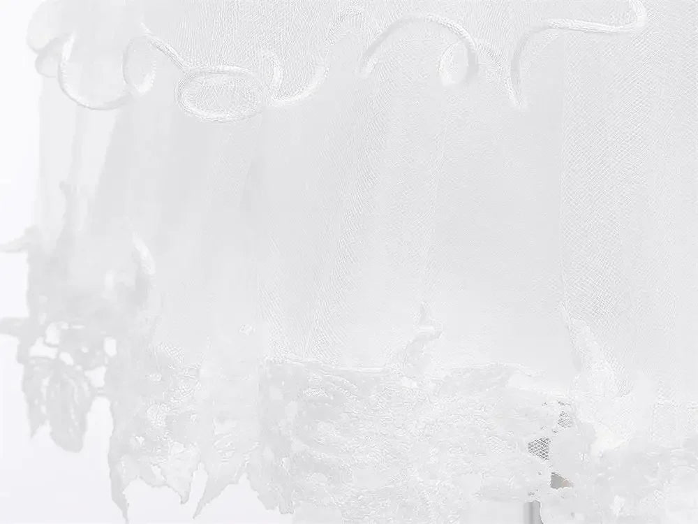 Asymmetric Toddler Evening Prom Dress Elegant Party Dresses For Girls Pink White Birthday DressLace Baby Girl Princess Dress