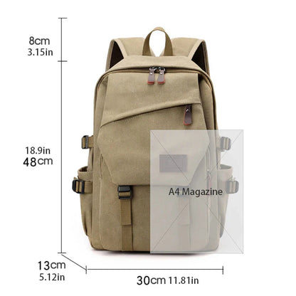 Men's large capacity travel backpack, suitable for different groups of people, adjustable shoulder strap length, multi compartme