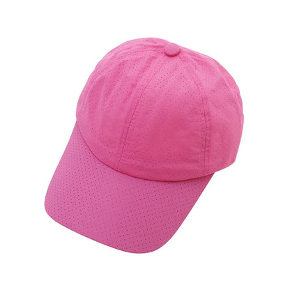 Summer Outdoor Black Sports Dry Fit Baseball Caps Breathable Mesh Hiking Hunting Cap Solid Color Adjustable Fitted Cap