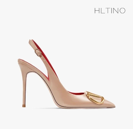 Fahion Slingback Black Comfortable Women Summer Shoes Very High Heel Sandals 2025 Trend for Wedding Party Dress