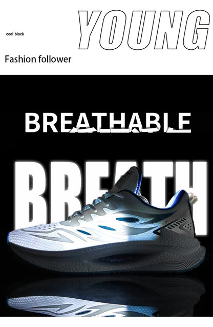 Men's Breathable Sports Shoes Spring New Mesh Casual Fashion Versatile Trendy Men's Shoes Summer Running Shoes Suitable for Outdoor Sports