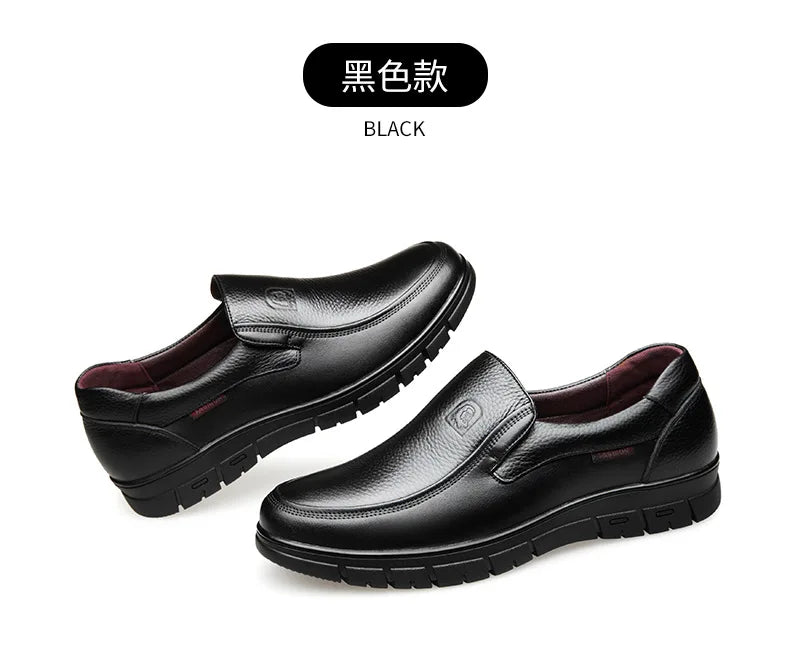 Handmade Shoes Genuine Leather Casual Shoes For Men Flat Platform Walking Shoes Outdoor Footwear Loafers Breathable Sneakers