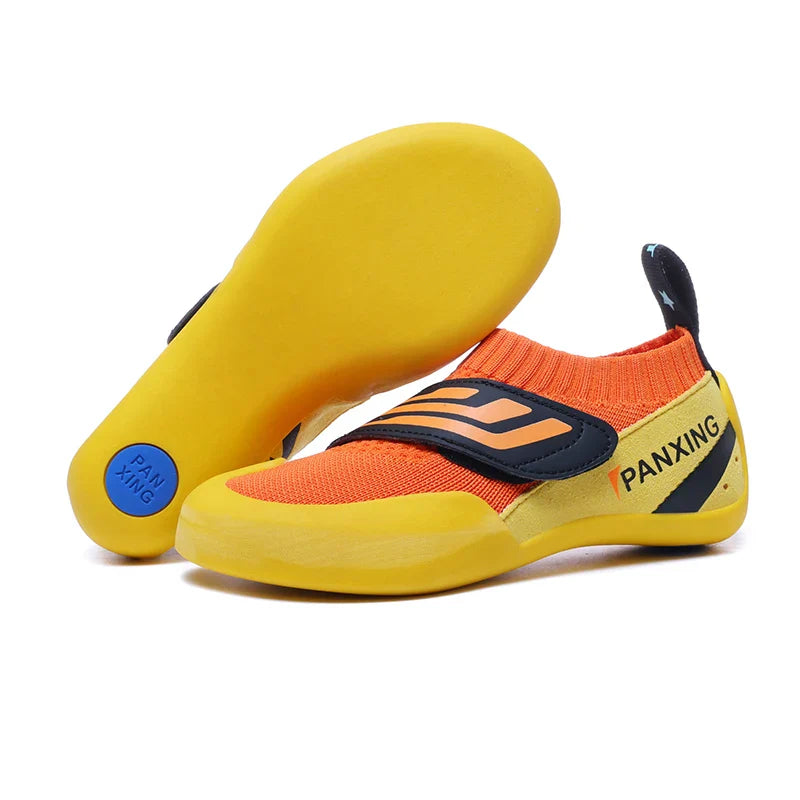 Rock Climbing Shoes Boys Girls Indoor Outdoor Breathable Mesh Beginner Children Rock Climbing Bouldering Training Sports Shoes