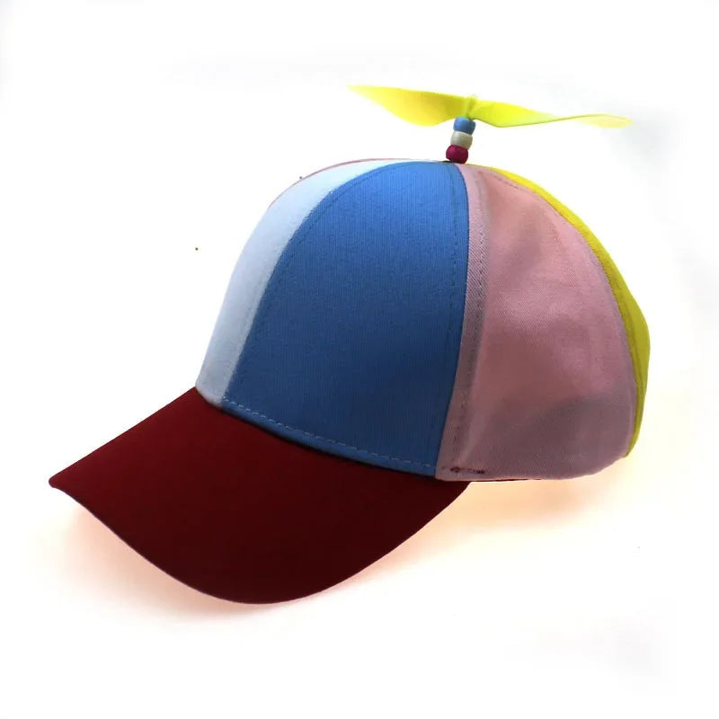 Hat Helicopter Propeller Adventure Dad Hat Rainbow Bamboo Dragonfly Baseball Cap For Adult Kids Boys Girls