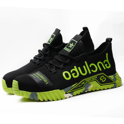 Protective Steel Toe Safety Shoes Men Anti-puncture Work Shoes Men Breathable Industrial Shoes Indestructible Work Safety Boots