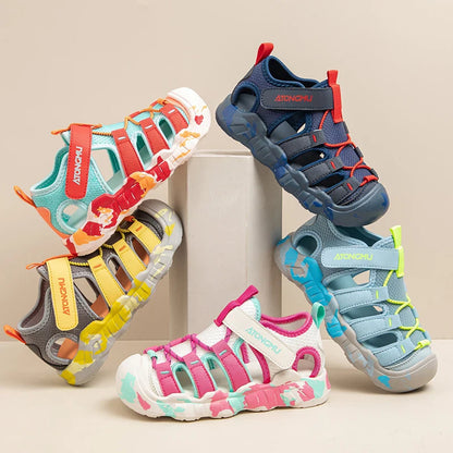 New Girls Sandals Children Water Shoes Cute Outdoor Non-slip Kids Sports Shoes Girls Boy Sandals Sneaker 4 To 12 Years