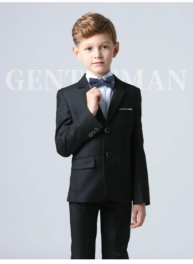 Spring Autumn Children Boy Wedding Suit Teenager Kids Formal Elegant Suits For Boy 1-14 Years Boys Suits Teens Suits Outfit Set