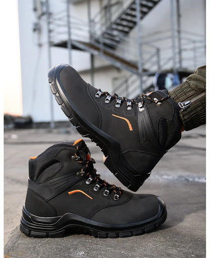 Men's Anti-Static Wear-Resistant Labor Protection Shoes Safety Smashing Protection Work Shoes for Factory Use