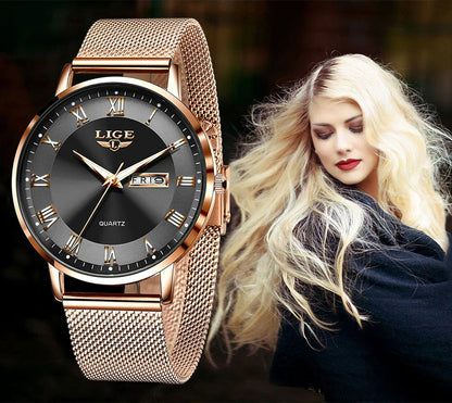 2024 New Watch Women Luxury Watches Ladies Creative Steel Women's Bracelet Watches Female Waterproof Clock Relogio Feminino