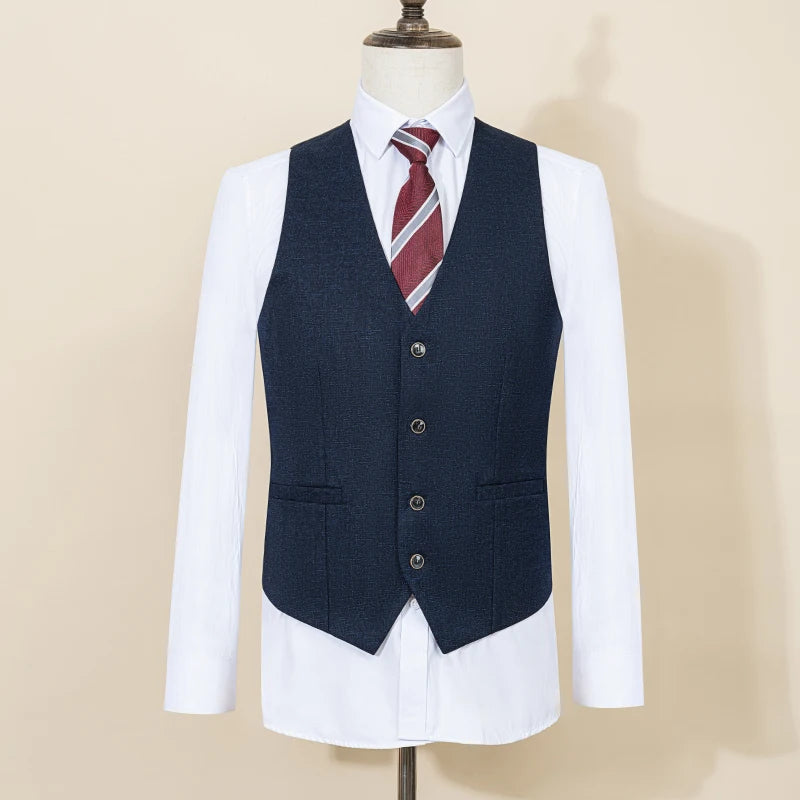 High Quality Dark green Male Groom Wedding Blazers Slim fit casual evening gown Business Office  Men's Suits