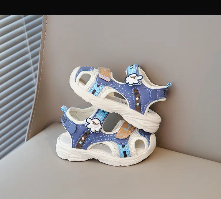2026 Summer Girls Kids Sandals Soft Comfortable Closed Toe Protective Sandals,Cartoon Colorful Cute Shoes Kids Summer Boys Girls