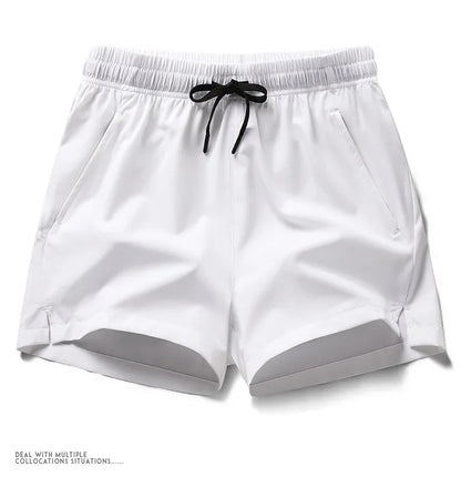 Summer Mens Sports Sweatpants casual Shorts Pockets Basic Solid Color Lightweight Pants Jogging Beach Shorts Men