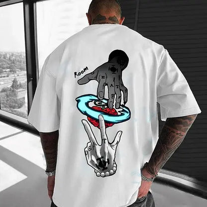 One Piece Japanese Anime Men's  T-Shirt Boy Children's  Cotton Y2K Harahiko Trend Hip Hop Boys and Girls  Short Sleeves