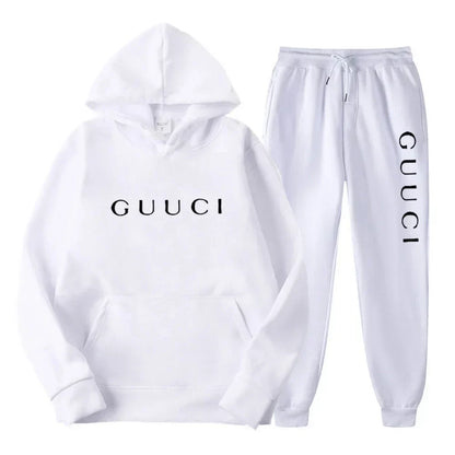 ashionable men's casual sports outfit - New style hooded sports shirt + sports pants set