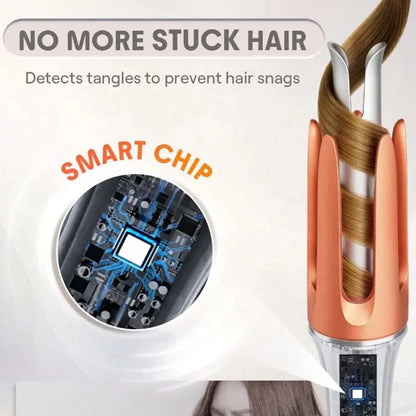 Hot Selling Ceramic Automatic Hair Curler Portable Hair Styler Fast Heating Temperature Display Auto Hair Curling Iron
