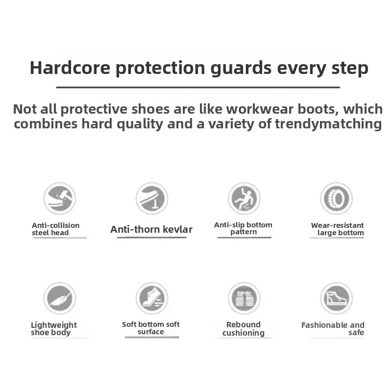 Breathable labor protection shoes, safety shoes, odor proof protective shoes, insulated shoes, construction site work shoes