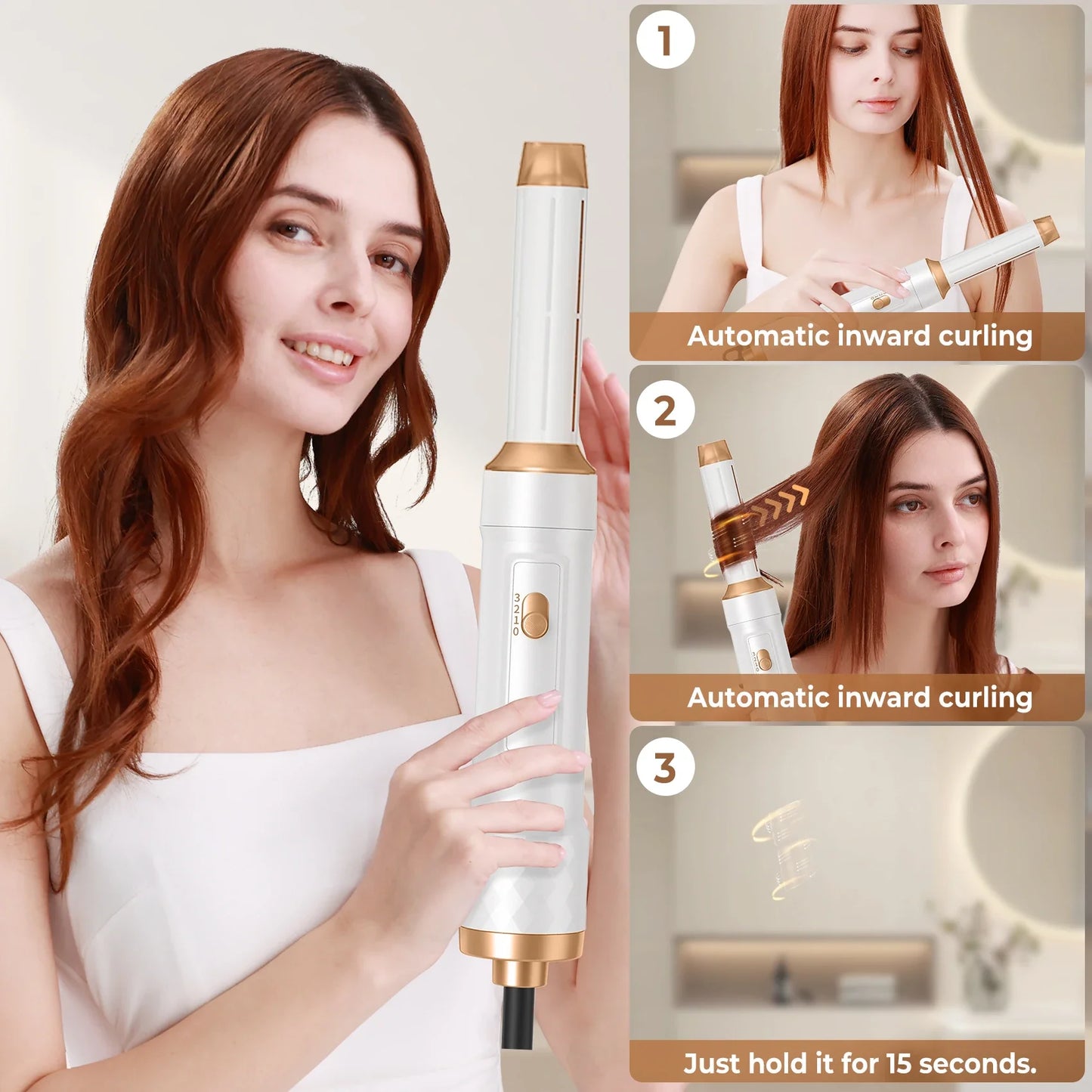 Airstyler Pro 5 in 1 Hair Dryer Set, Hot Air Curling Brush, Straightener, Thermal Brush