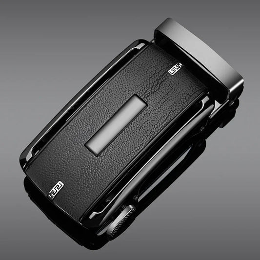 High quality ratchet belt buckle men DIY leather belt accessories 3.3-3.5cm width alloy automatic belt buckle