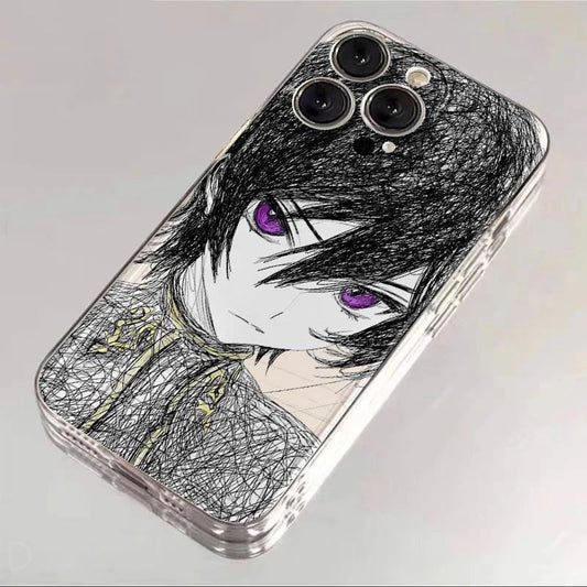 luxury comic Code Geass Clear Soft Case protection for iPhone 17 16 15 13 12 11 14 Pro Max XS XR 7 8 16 Plus X SE Coque