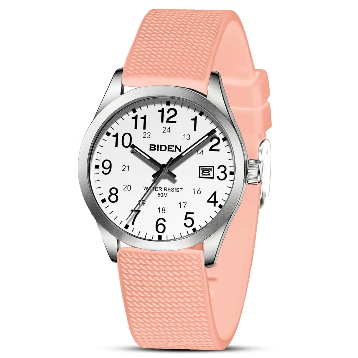 Men's Watch Simulated Quartz Sports Men's and Women's Watch 30 Waterproof Second Hand Luminous Easy to Read Dial