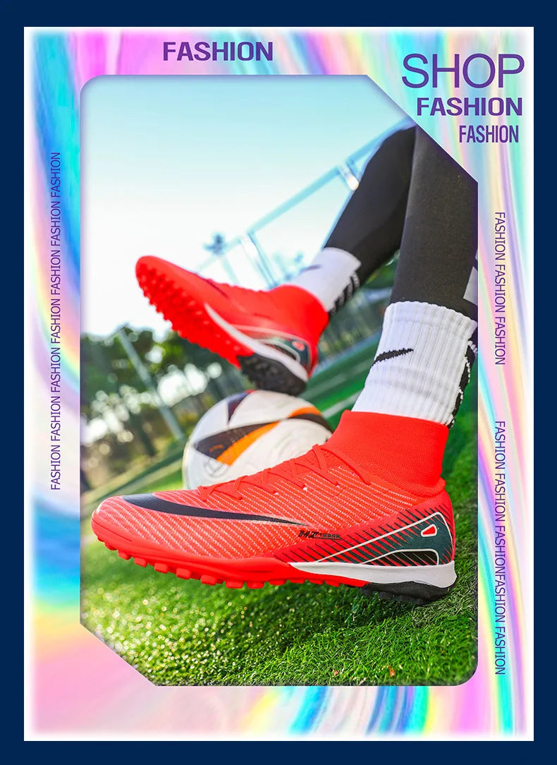 Quality Soccer Cleats for Men Soccer Shoes Society Boys Football Boots Male Football Shoes Sneakers Unisex Soccer Boots