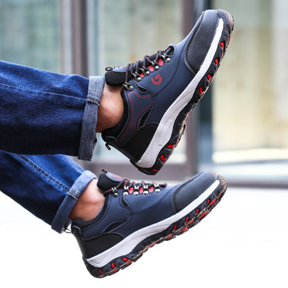 Steel Toe Anti-Puncture Men's Work Shoes Men's Safety Shoes Lightweight Slip Resistant Shoes Man Breathable Comfortabl Sneaker