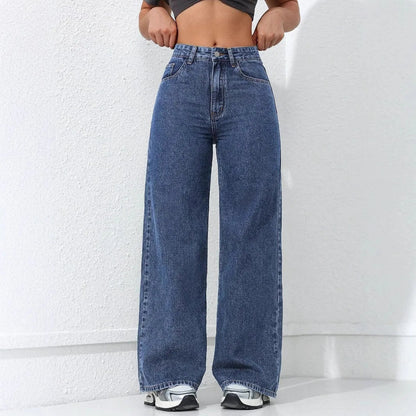 Women Retro Wide Leg Jeans
